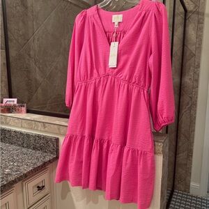Lilly Pulitzer Pink Long Sleeve Dress